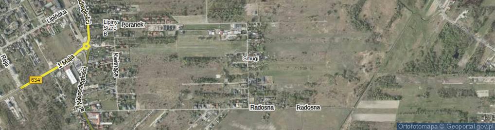 Zdjęcie satelitarne Smugi ul.